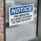 Signmission Must Be At Least 18 Years Of Age To Enter OSHA Notice Sign, Vinyl Decal, 7in W x 5in L, 2PK OS-2PACK-NS-D-57-L-15964 - alternate 4
